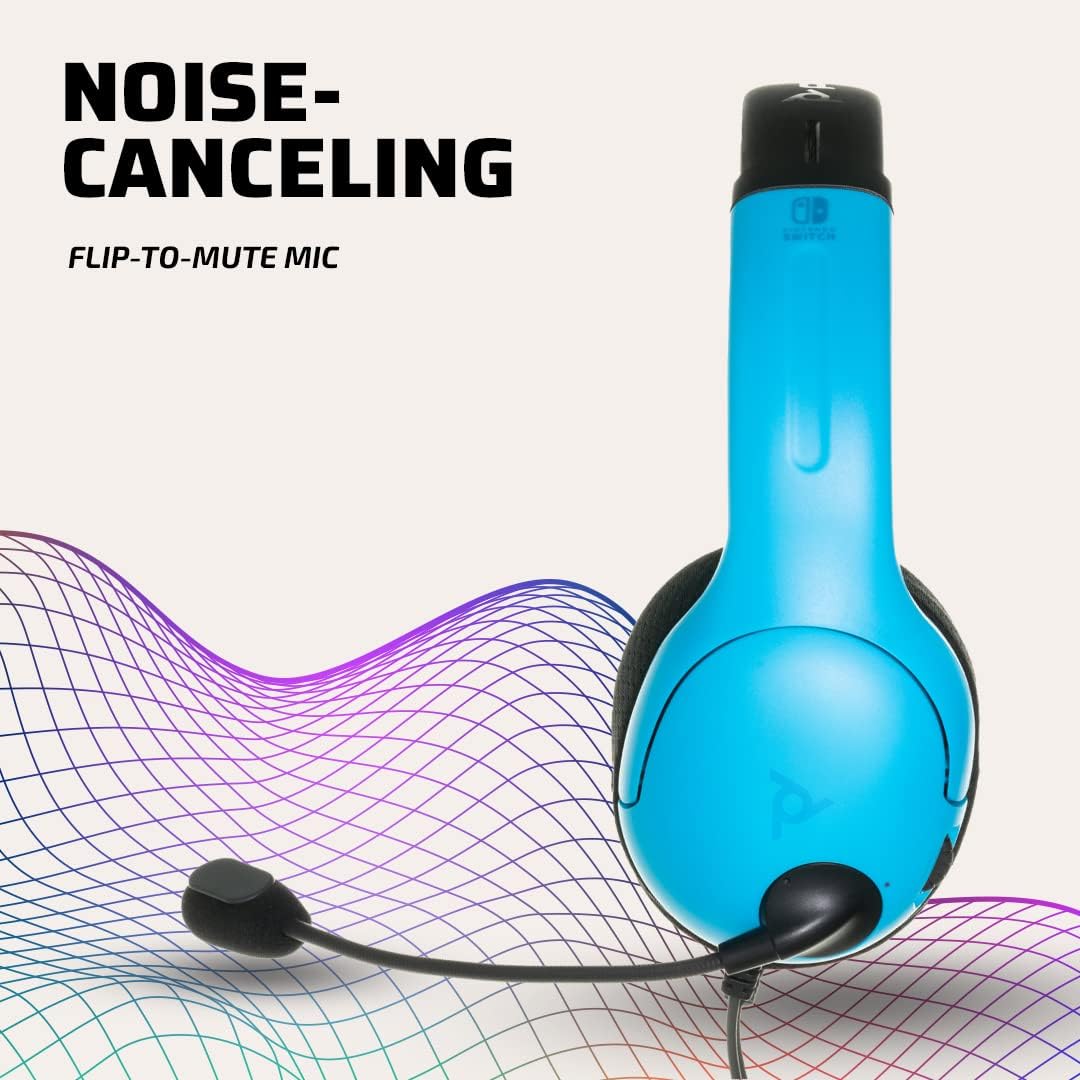 PDP LVL40 Wired Stereo Headset for Nintendo Switch - Joy-Con Blue/Red 3