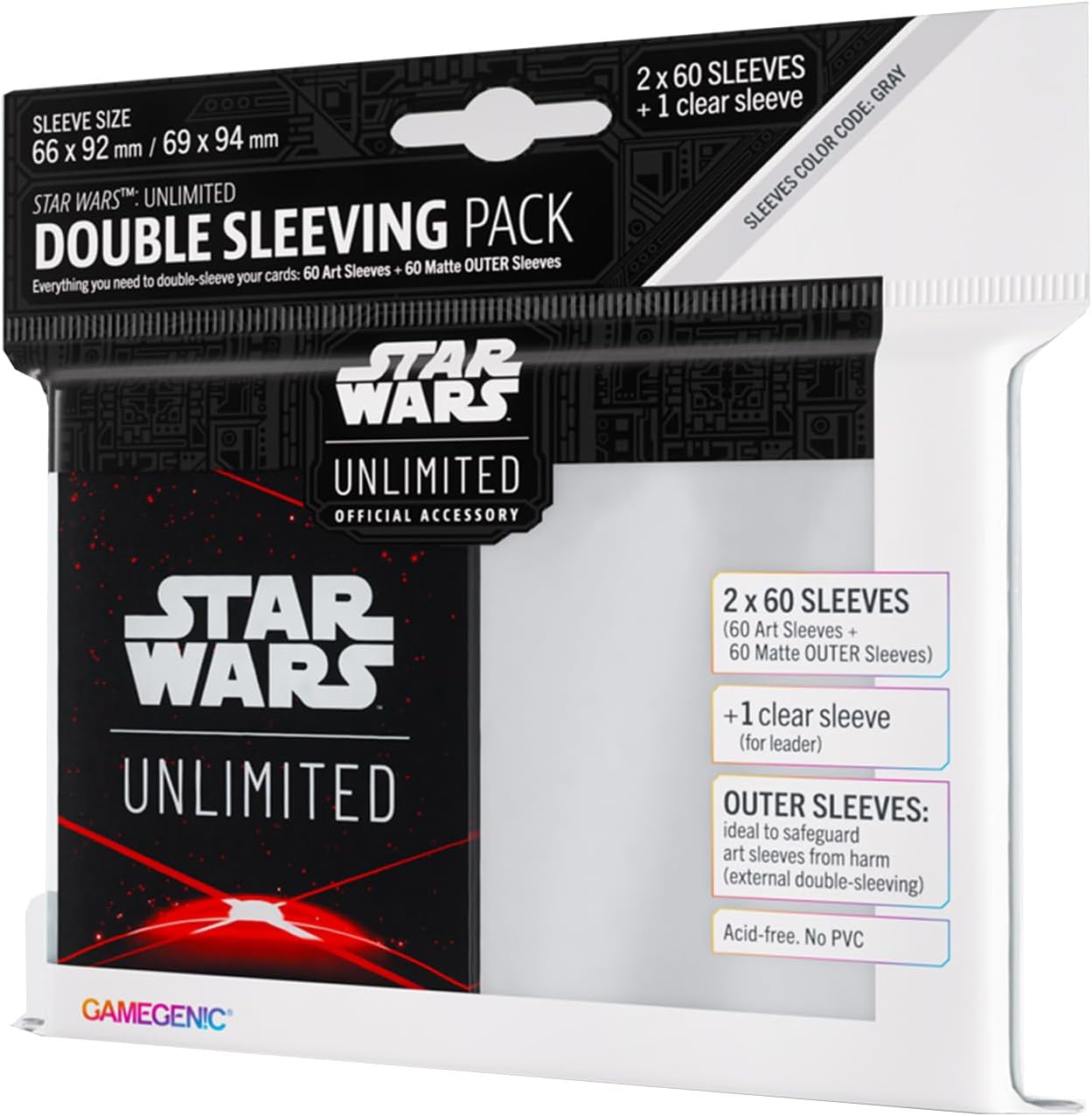 Gamegenic Star Wars Unlimited Double Sleeving Pack - Space Red