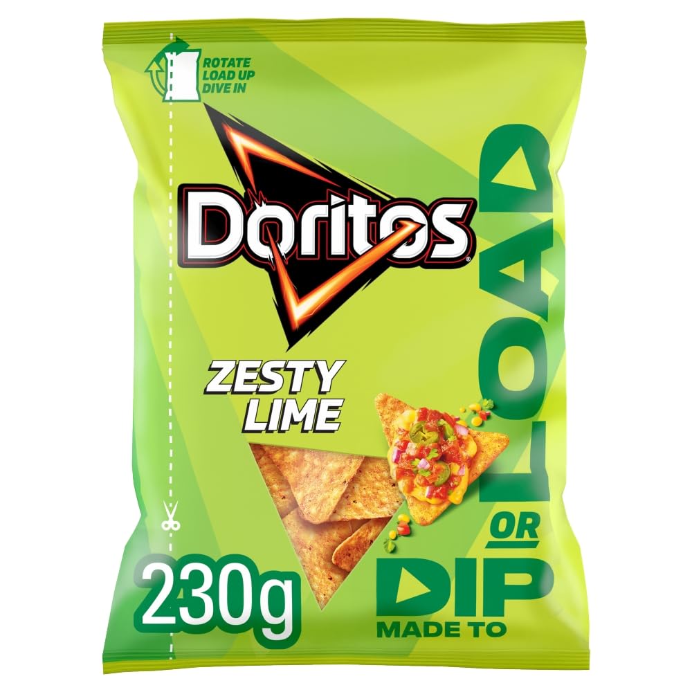 Doritos Dip or Load Zesty Lime Tortilla Crisps 230g