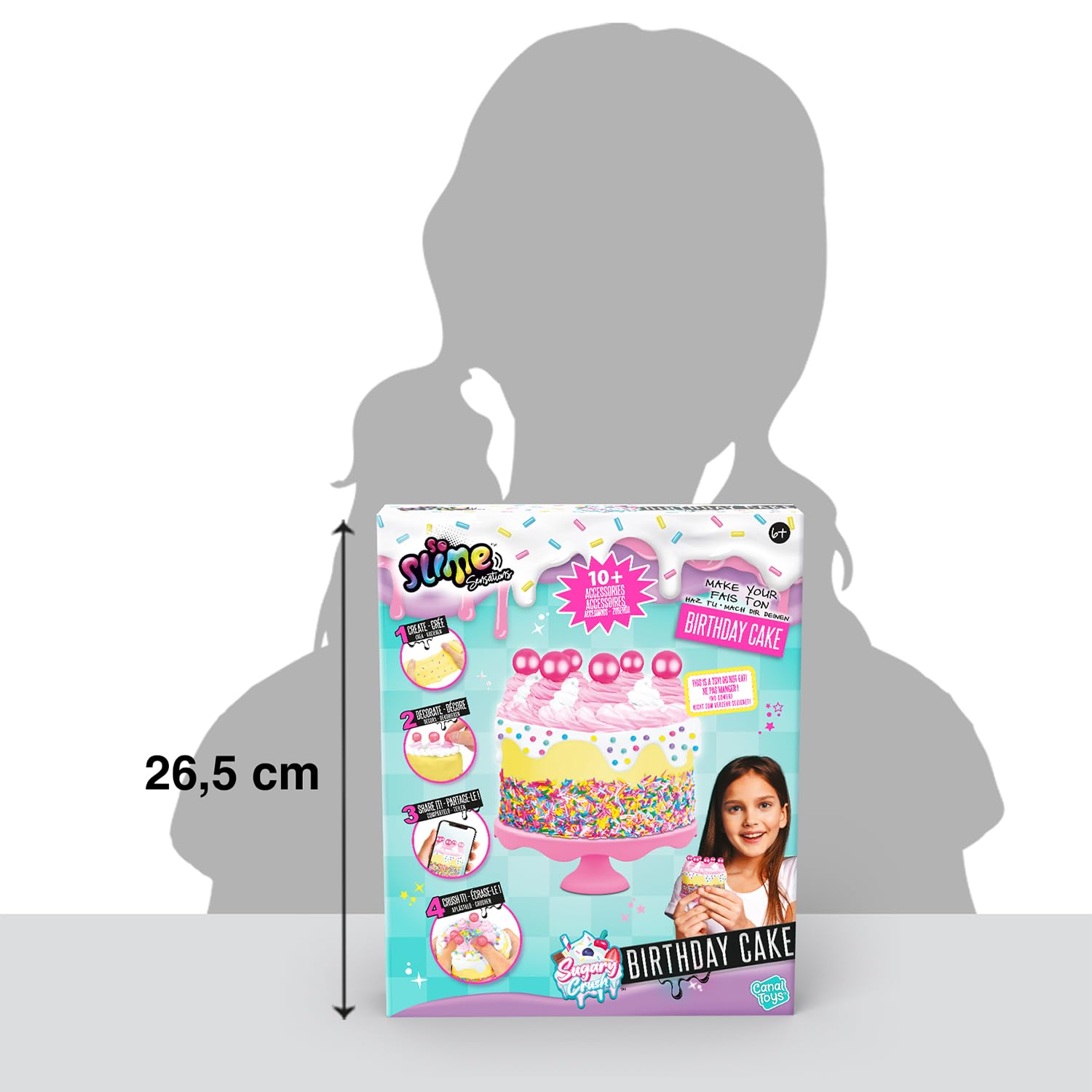 So Slime Sensations Sugary Crush Cake - Make Fun Slime Treats - Ages 3+ 3