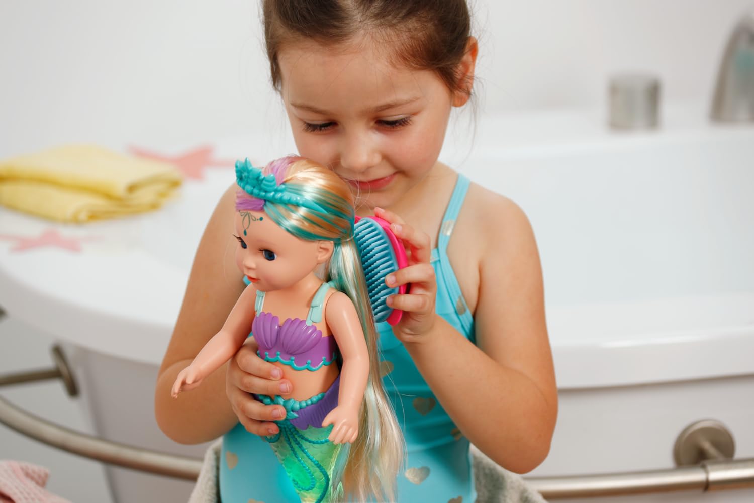 BABY born Mermaid - 43cm Color-Changing Light-Up Tail Doll for Ages 3+ 8