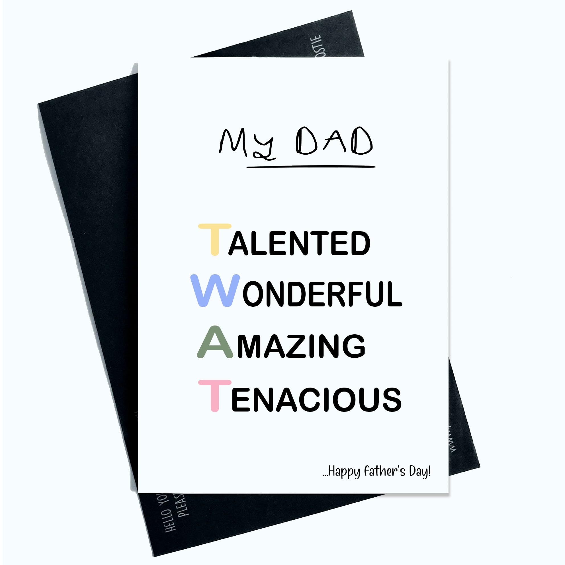 Peachy Antics Funny Father's Day Greeting Card for Dad | A5 Size | Blank Inside