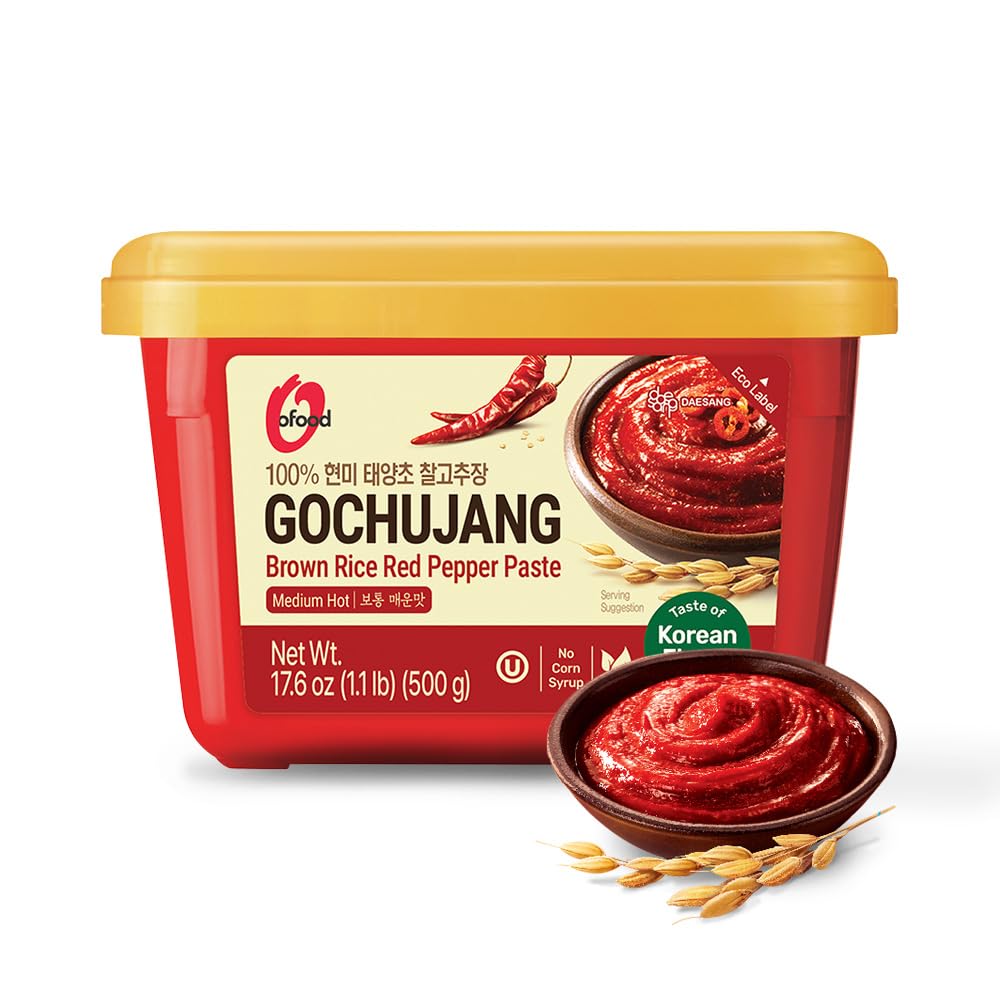 Chung Jung One Gochujang Hot Red Pepper Paste - Traditional Fermented Korean Condiment | 500g Tub 1