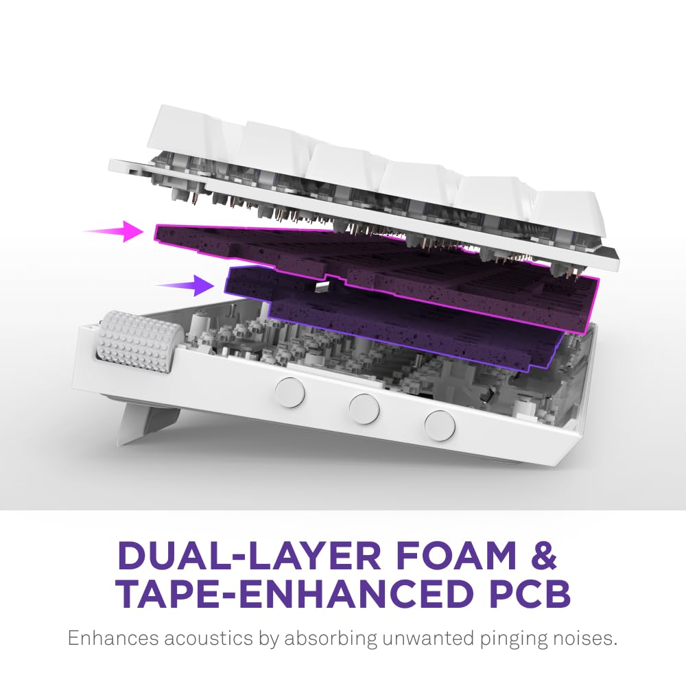 NZXT Function 2 MiniTKL Gaming Keyboard – White, Optical Switches, 8000Hz Polling, Aluminum Frame 7