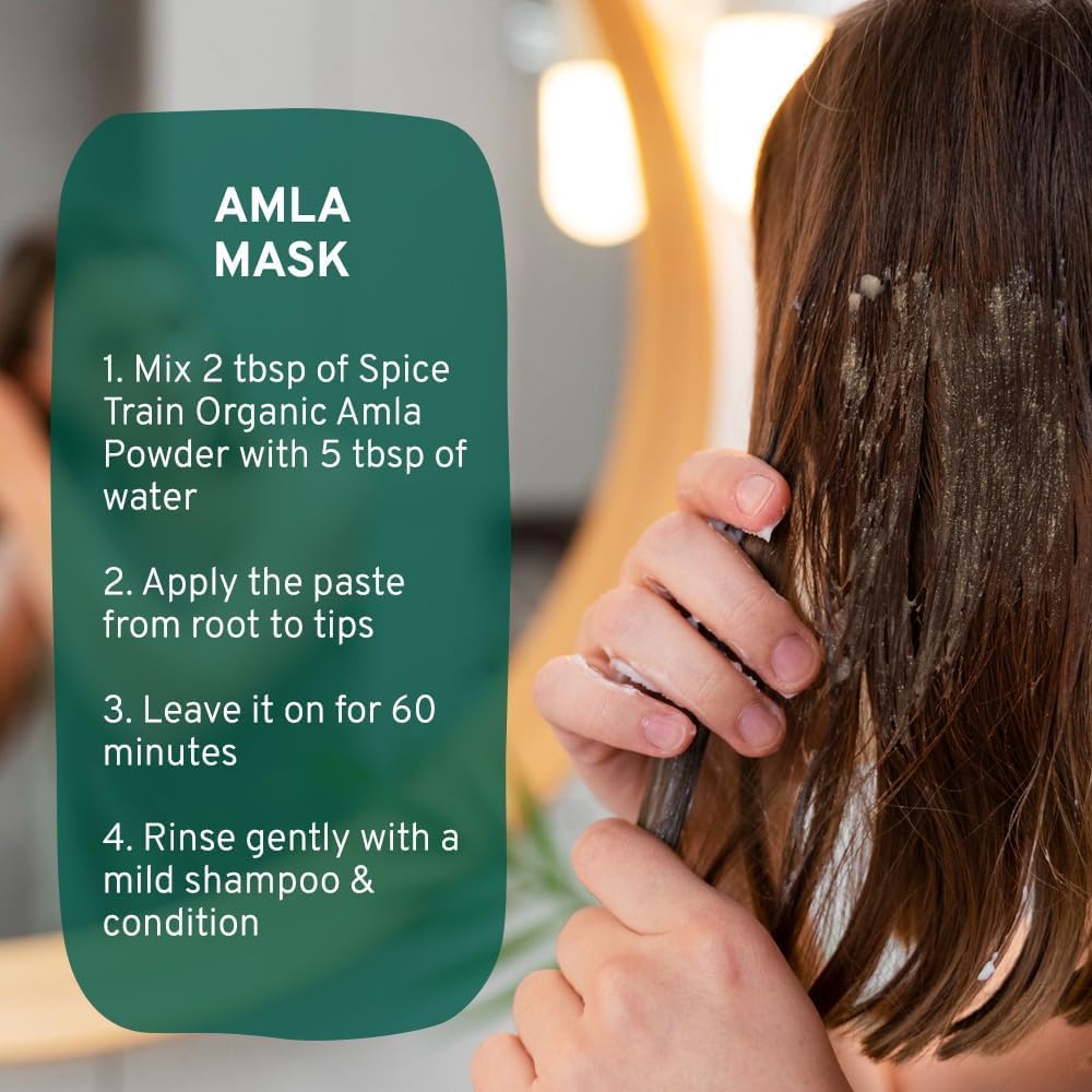 HANDPICK Amla Powder (500g) - Raw Indian Gooseberry Powder from Maharashtra | Non-GMO, Resealable Pouch 3