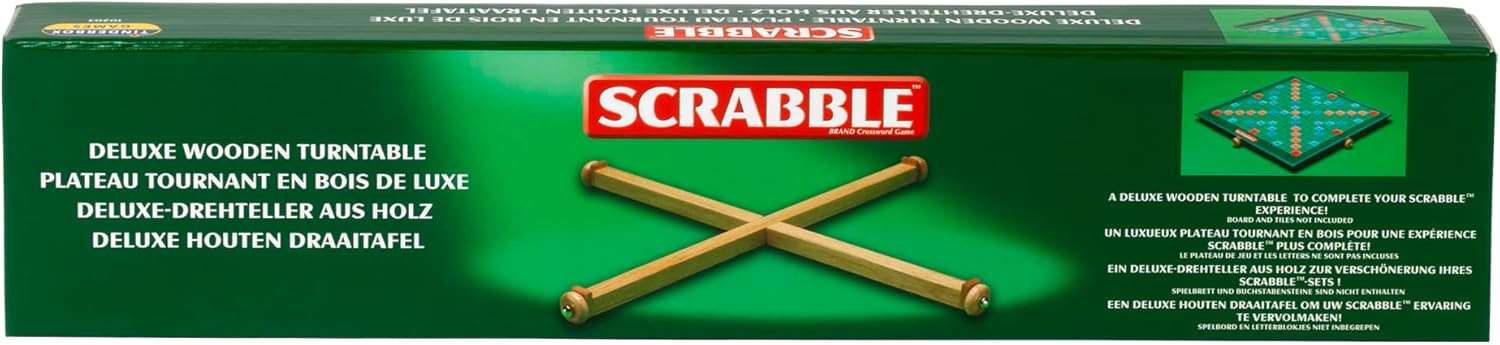 Ideal Scrabble Deluxe Wooden Turntable for Classic Board Game