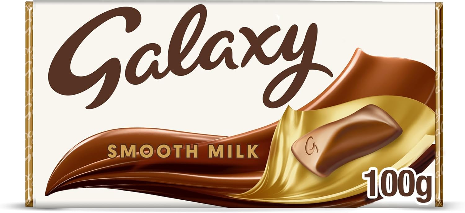 Galaxy Smooth Milk Chocolate Bar 100g - Movie Night Snack, Chocolate Gift, Sharing Bar