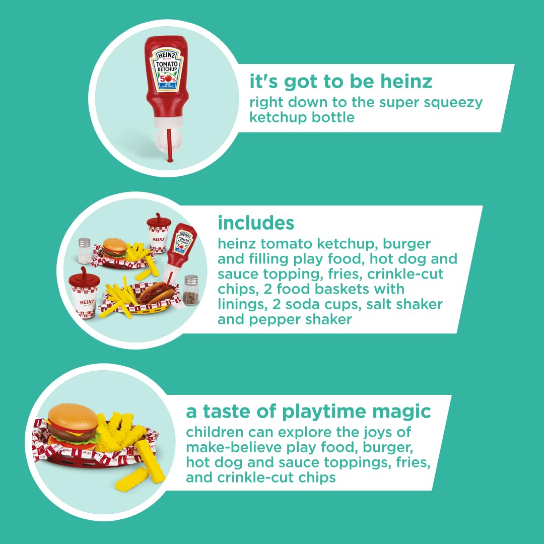 Casdon Heinz American Diner Set - Pretend Play Kitchen Toy for Ages 2+ 4