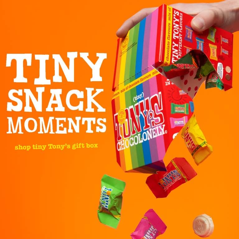 Tony's Chocolonely Tiny Tony's Chocolate Gift Box - 180g, Assorted Mini Fairtrade Chocolates