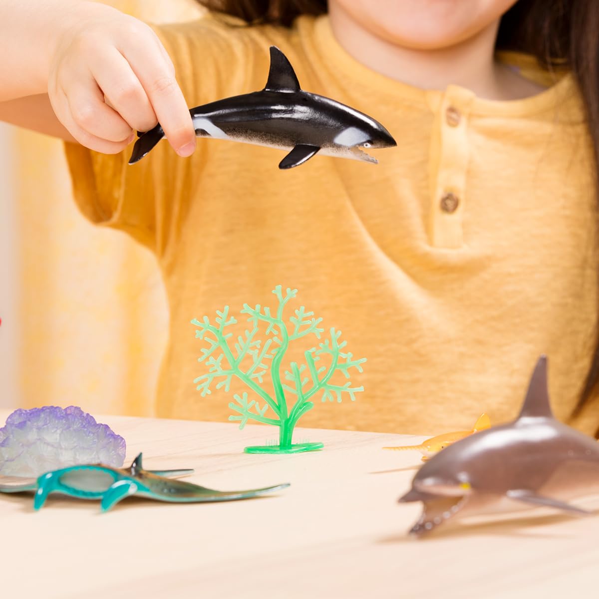 Terra by Battat Marine World Ocean Animal Toy Set - 60 Pieces | Realistic Figures | Ages 3+ 2