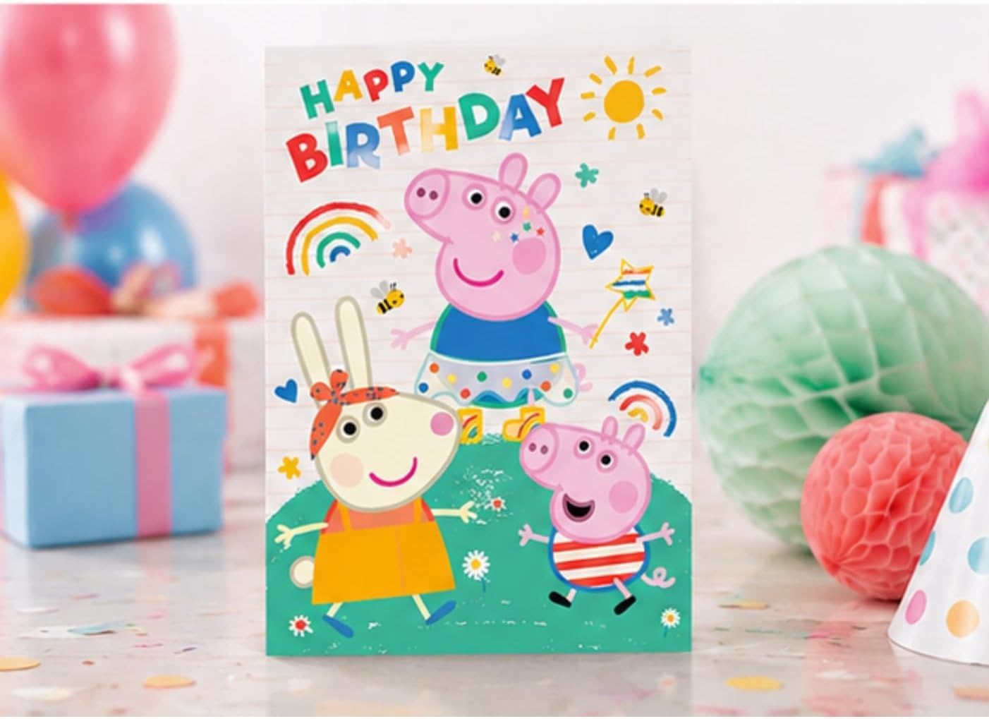 Danilo Promotions LTD Peppa Pig Musical Birthday Card | Sound Feature | Mixed Color 2