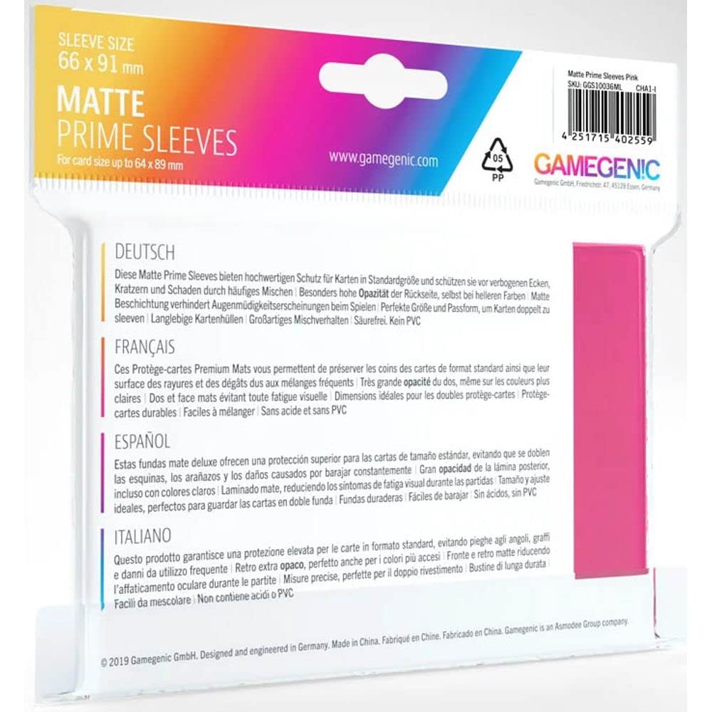 Gamegenic Matte Prime Sleeves (100-Pack) for MTG, Pokémon, Yu-Gi-Oh! 3