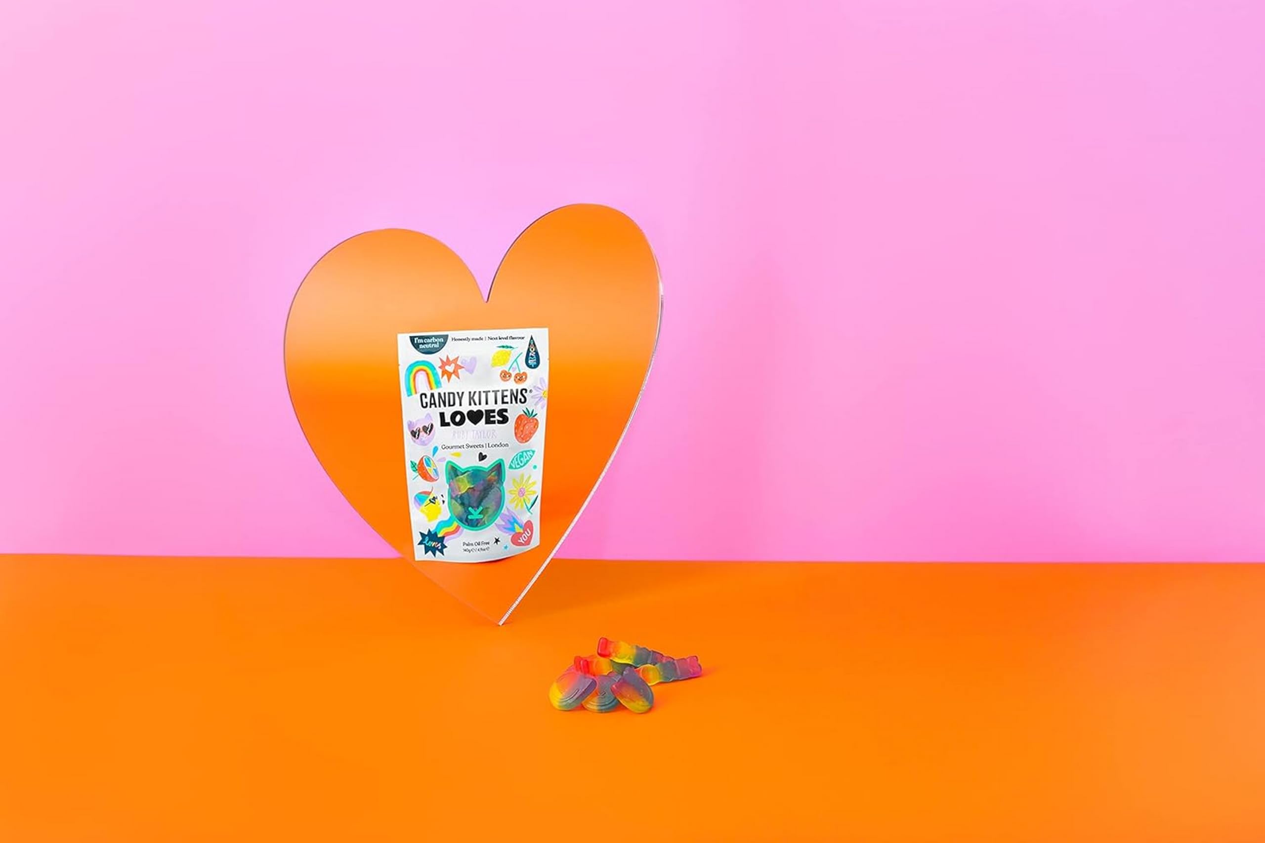 Candy Kittens LOVES Vegan Sweets – Fizzy Treats with Real Fruit Juice (140g)