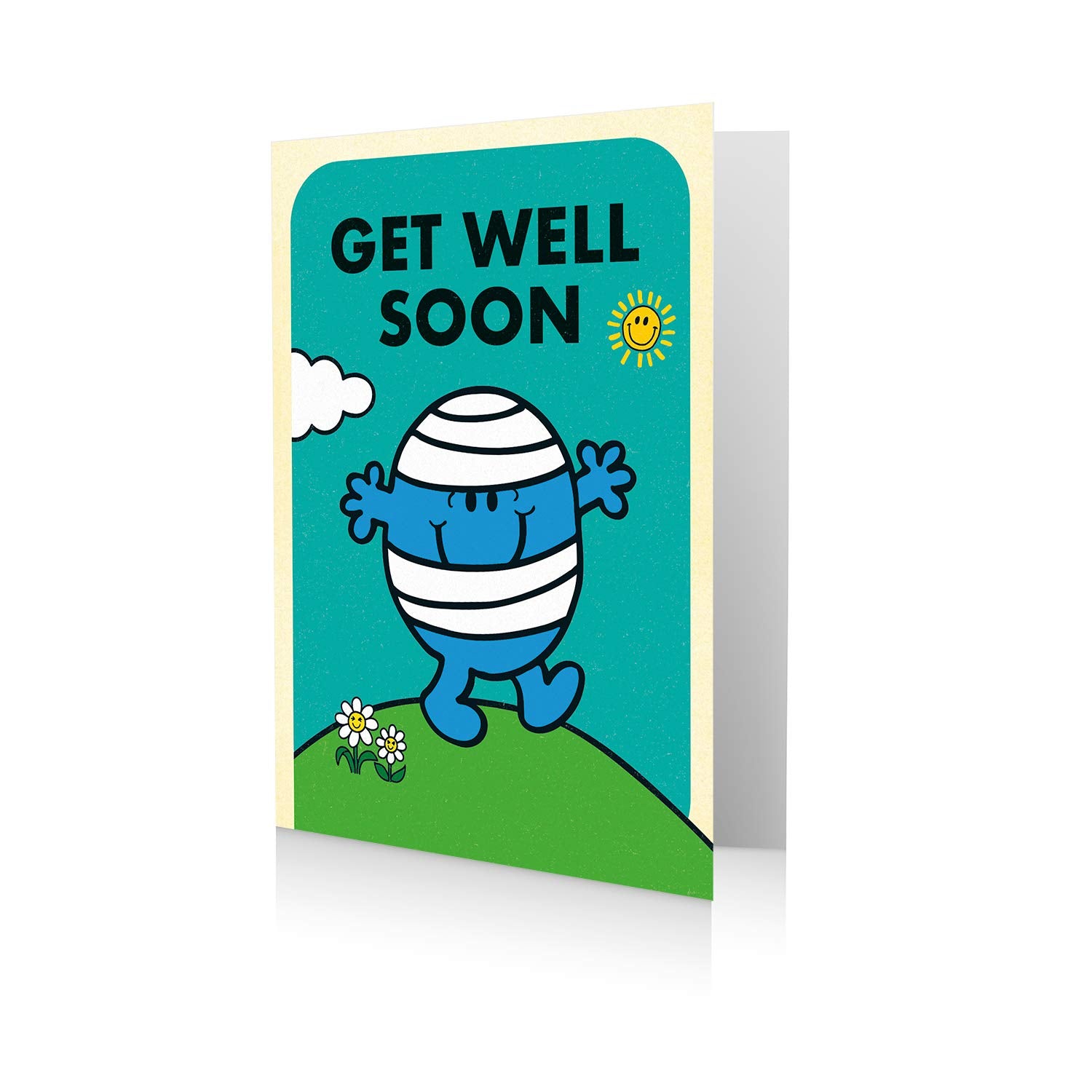 Mr Men & Little Miss Mr Bump Get Well Soon Greeting Card | 133mm x 184mm | Multi Color