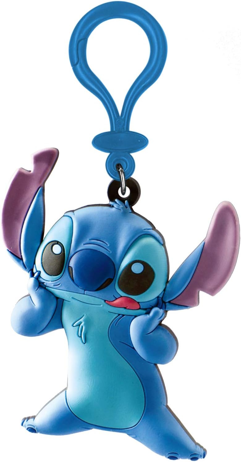 Disney Stitch Soft Touch PVC Key Ring (Disney Keychain)