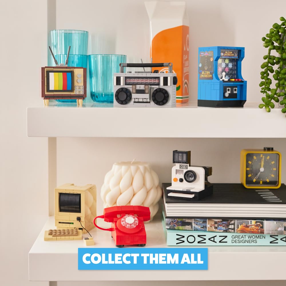 MAX Premium Retro Building Bricks - Arcade Machine Building Set for Ages 3+