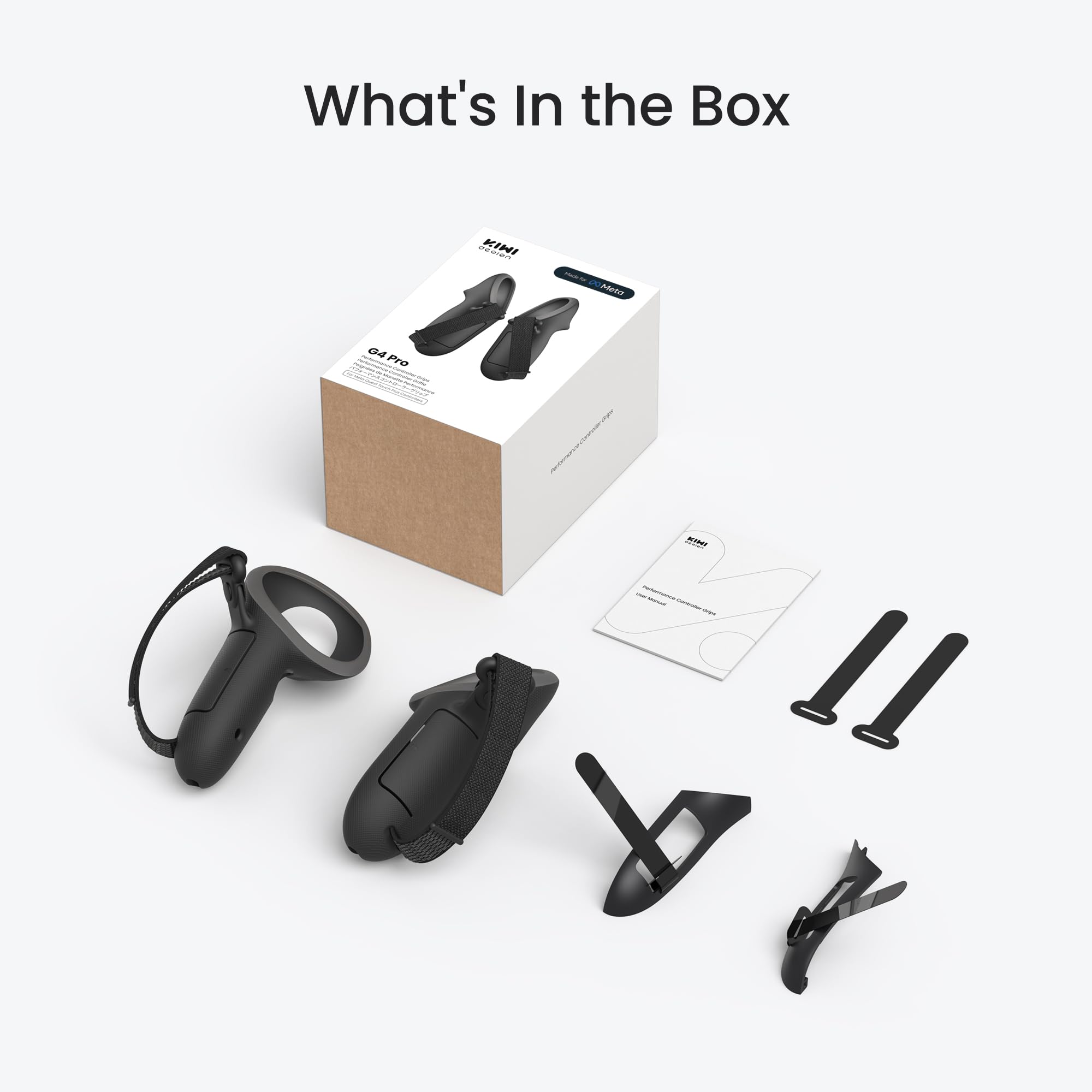 KIWI design G4 Pro Controller Grips for Meta Quest 3/3S – Enhanced Grip with Anti-Slip Texture & Extended Handle 18