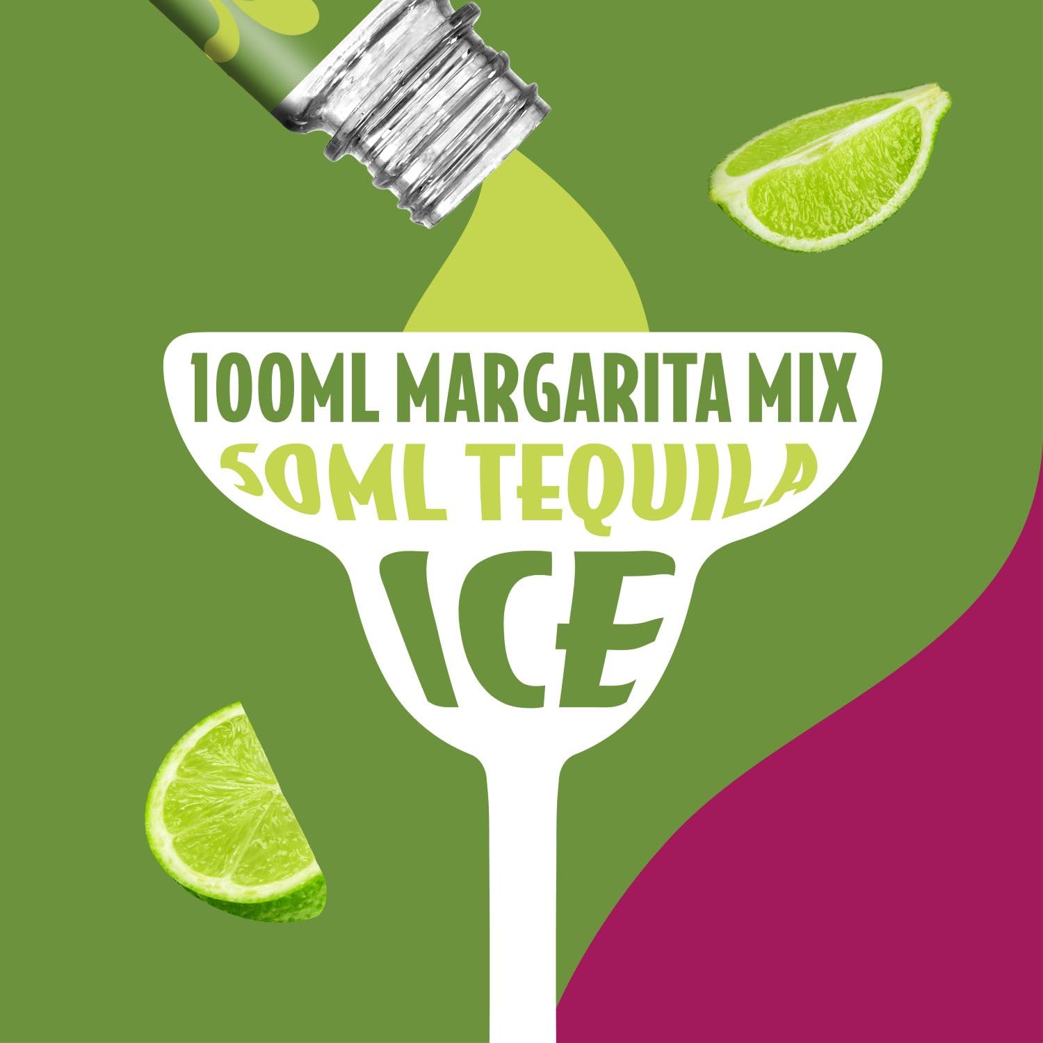Master of Mixes Margarita Cocktail Mixer - 1 Litre | Made with Agave Syrup & Lime Juice