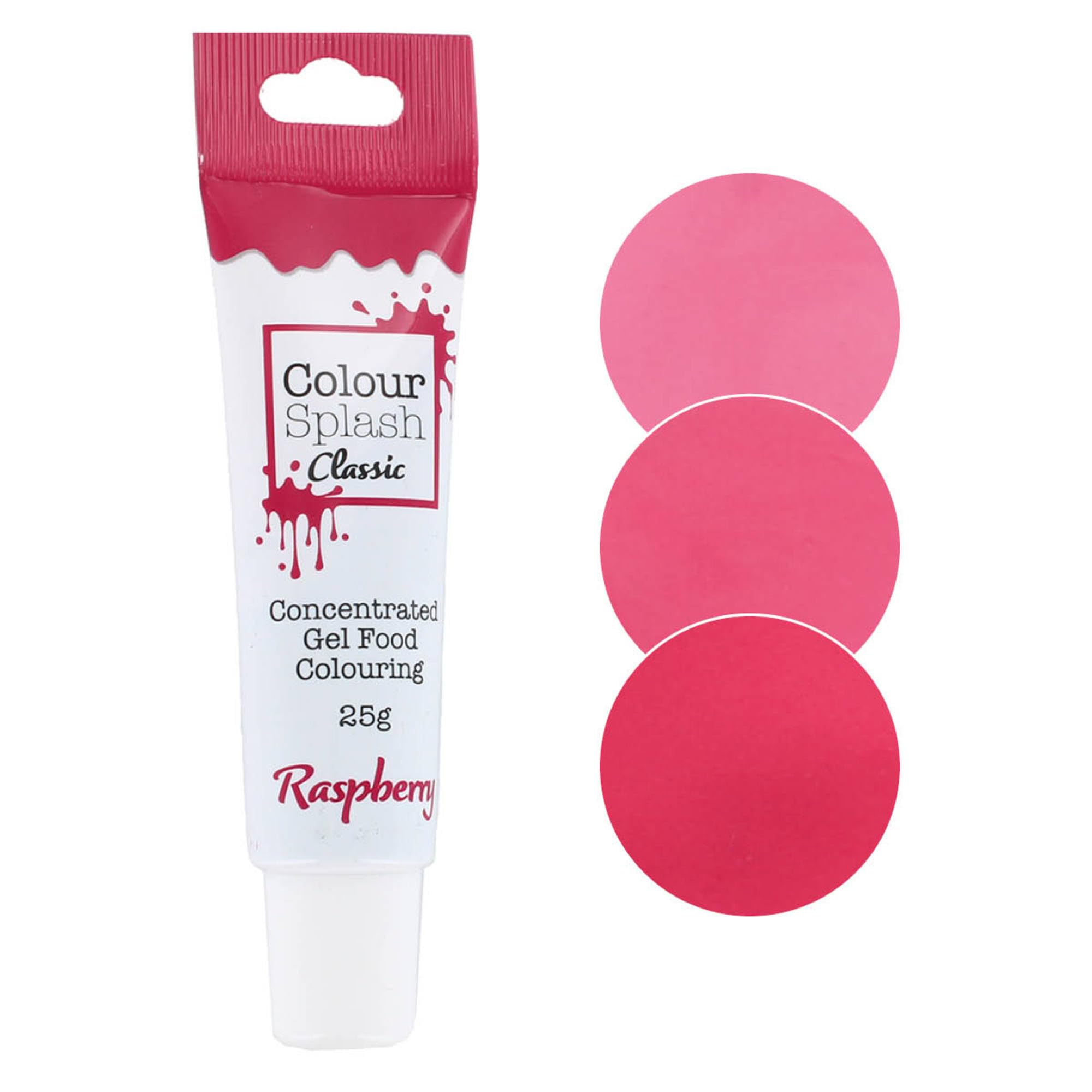 Colour Splash Food Colouring Gel - Raspberry | Highly Concentrated | Easy to Use Tube 1