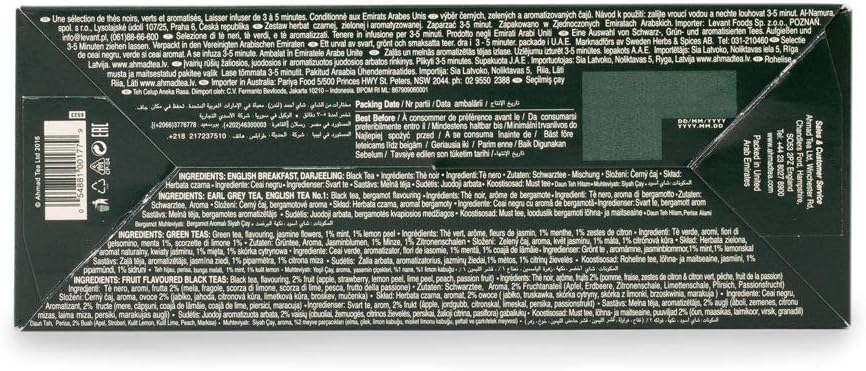 Ahmad Tea Twelve Teas Collection - 60 Tea Bags with Black, Green & Fruit Flavoured Teas 5