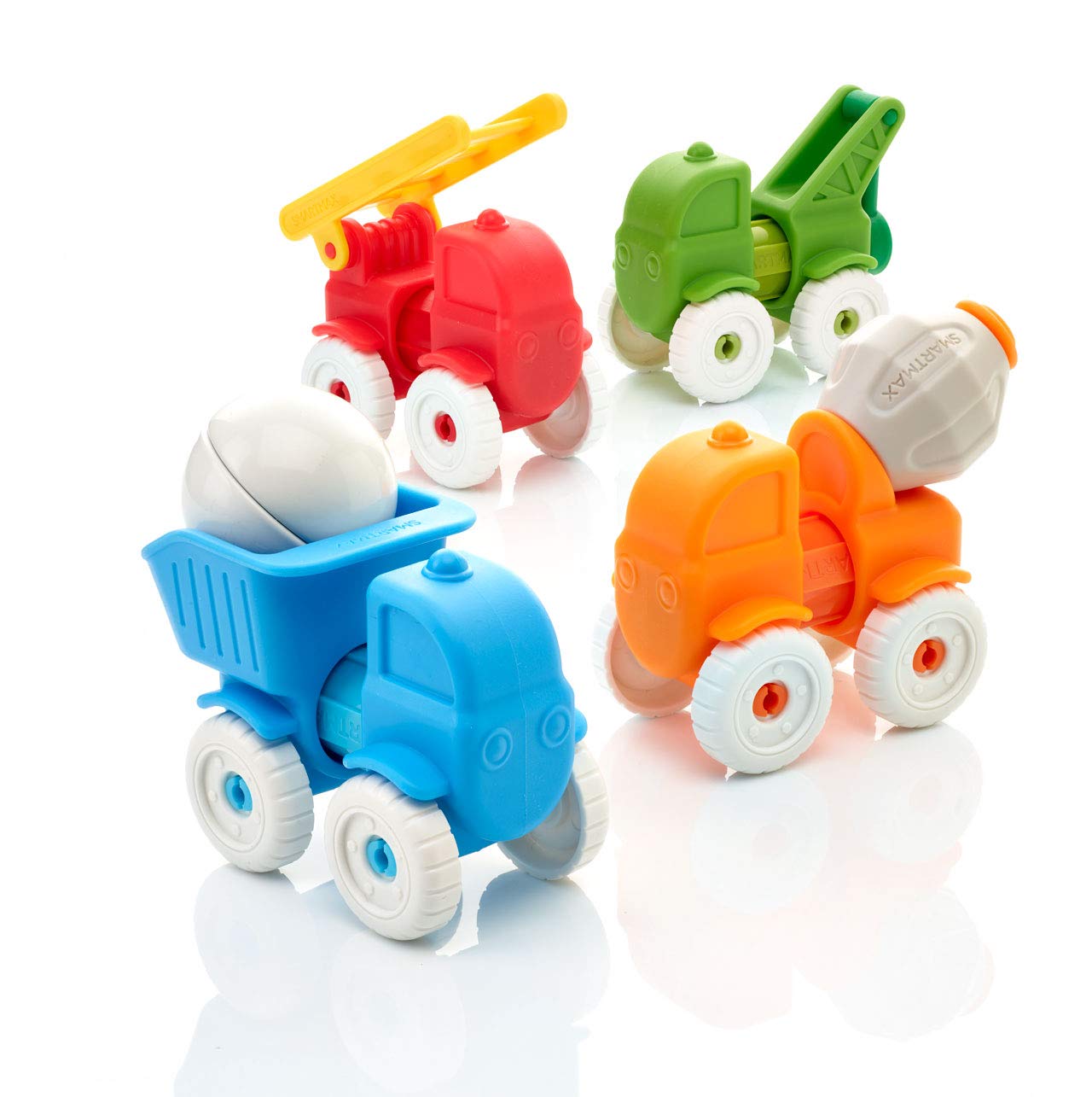 SMARTMAX My First Vehicles Magnetic Discovery Play Set | 13 Pieces | Ages 1-5 Years