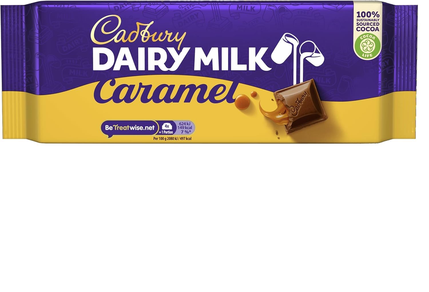 Cadbury Dairy Milk Caramel Chocolate Bar, 180g 1