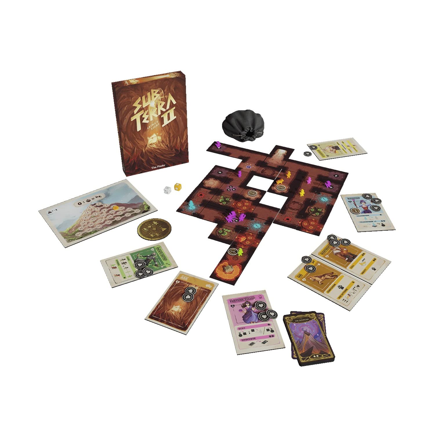 Sub Terra II: Arima's Light Expansion – Cooperative Board Game for 1-6 Players