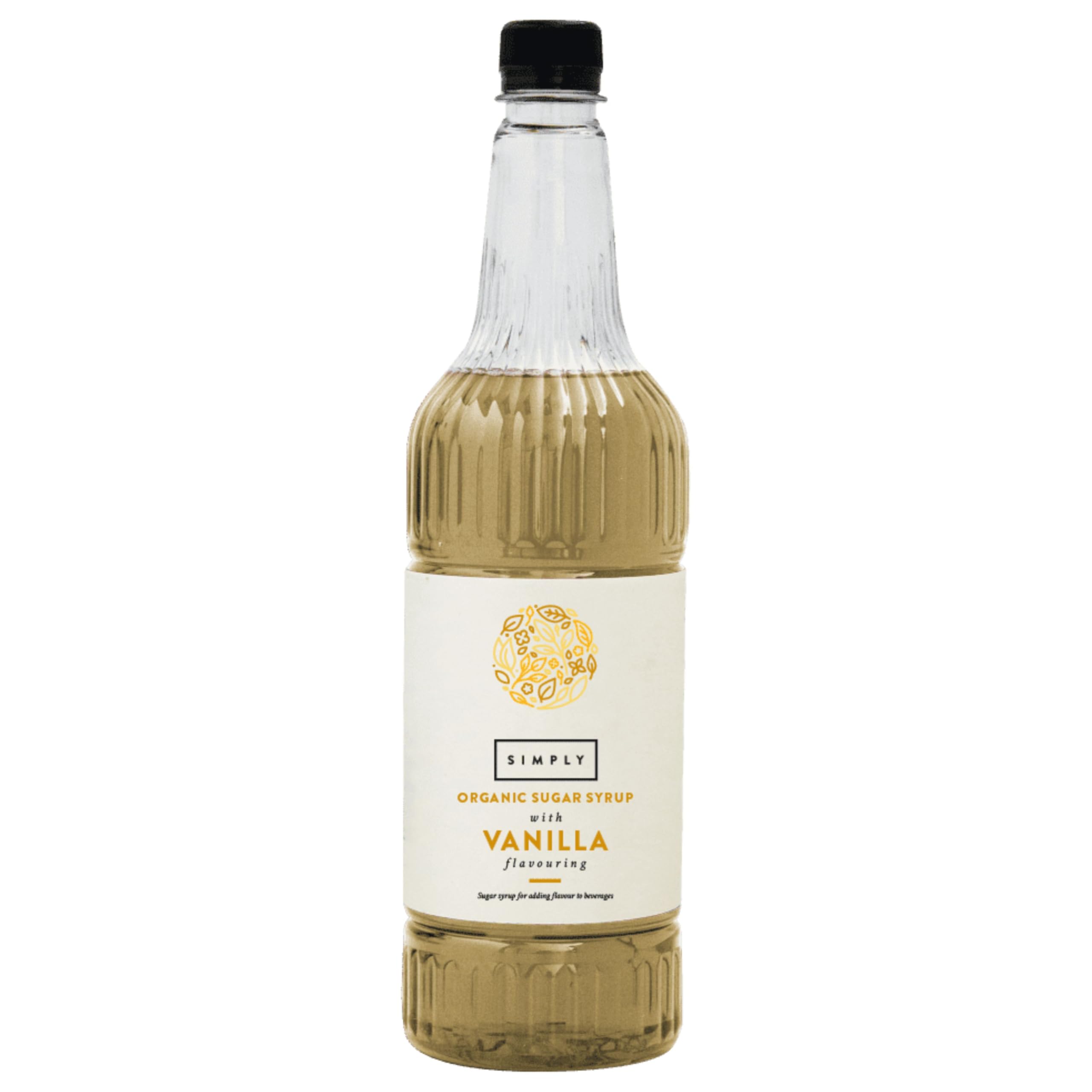 Simply Organic Vanilla Syrup - Vegan & Nut Free Natural Flavoured Syrup for Beverages & Baking