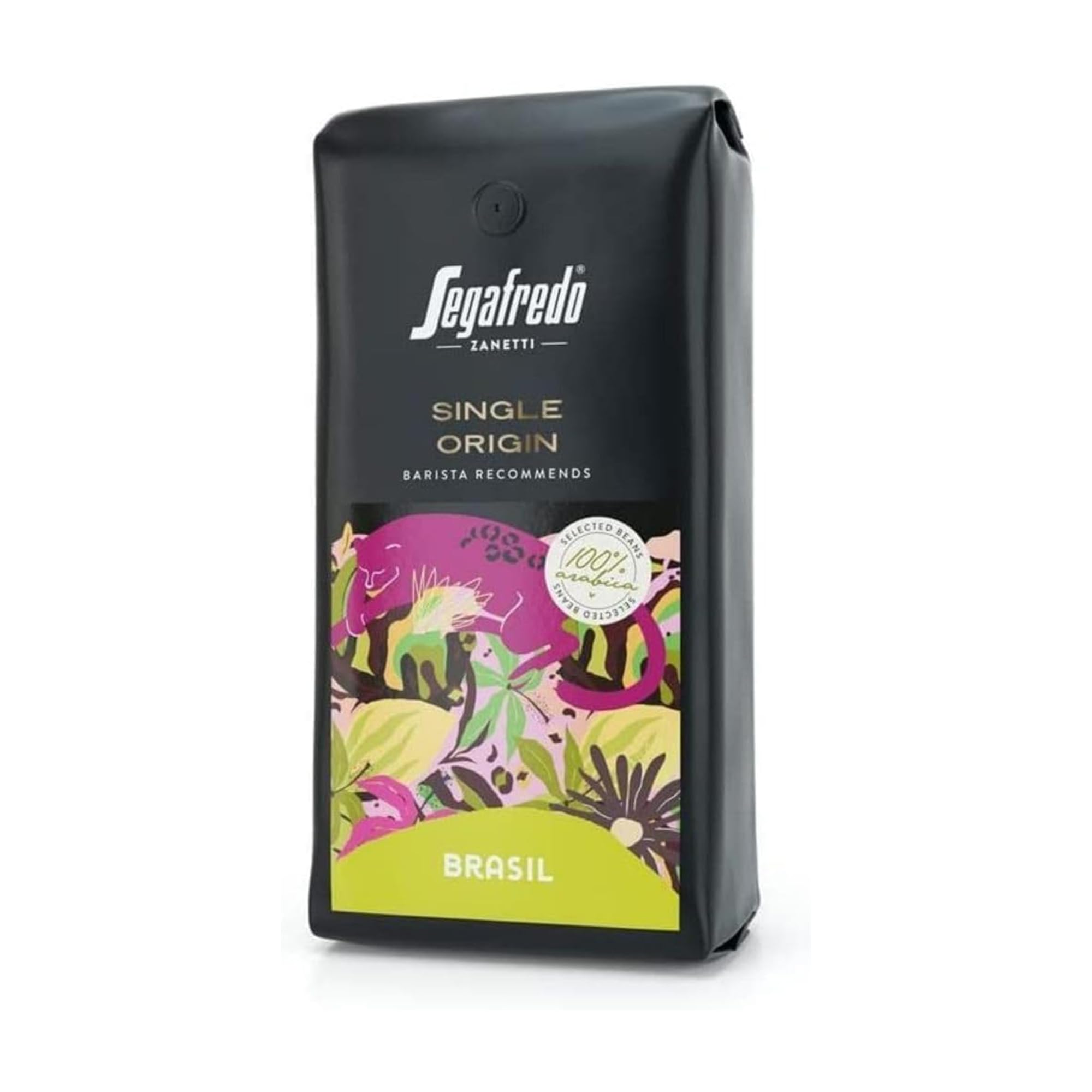 Segafredo Zanetti Single Origin Brasil Roasted Whole Coffee Beans - 100% Arabica, 1Kg Pack