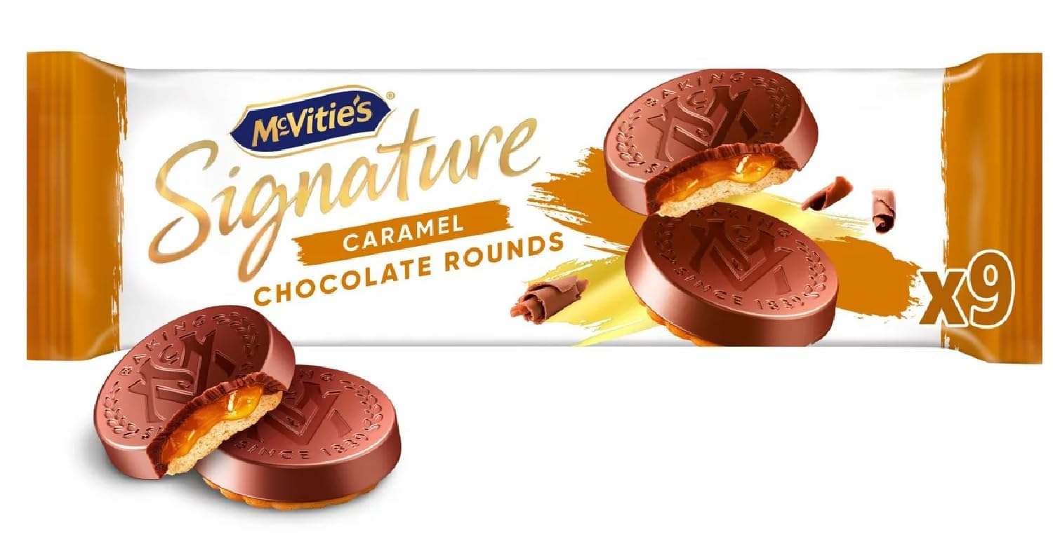 McVitie's Signature Caramel Chocolate Rounds Biscuits (109 g)