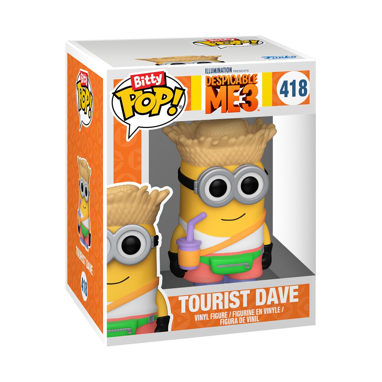 Funko Bitty POP! Minions - Tourist Dave, Tourist Jerry, Kyle & Mystery Mini Figure Vinyl Set (73038) 13