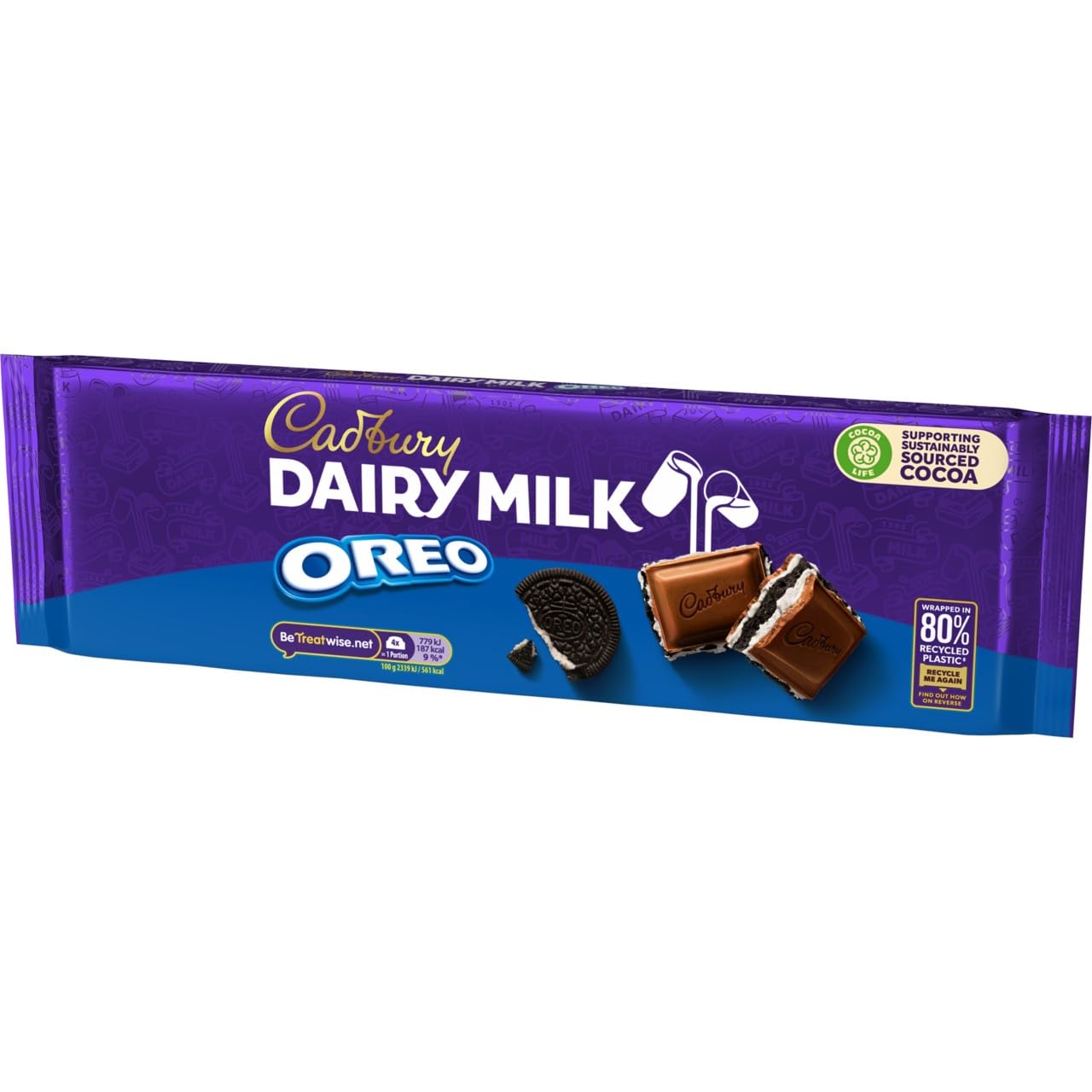 Cadbury Dairy Milk Oreo Chocolate Bar with Creamy & Crunchy Oreo Pieces - 300g 5