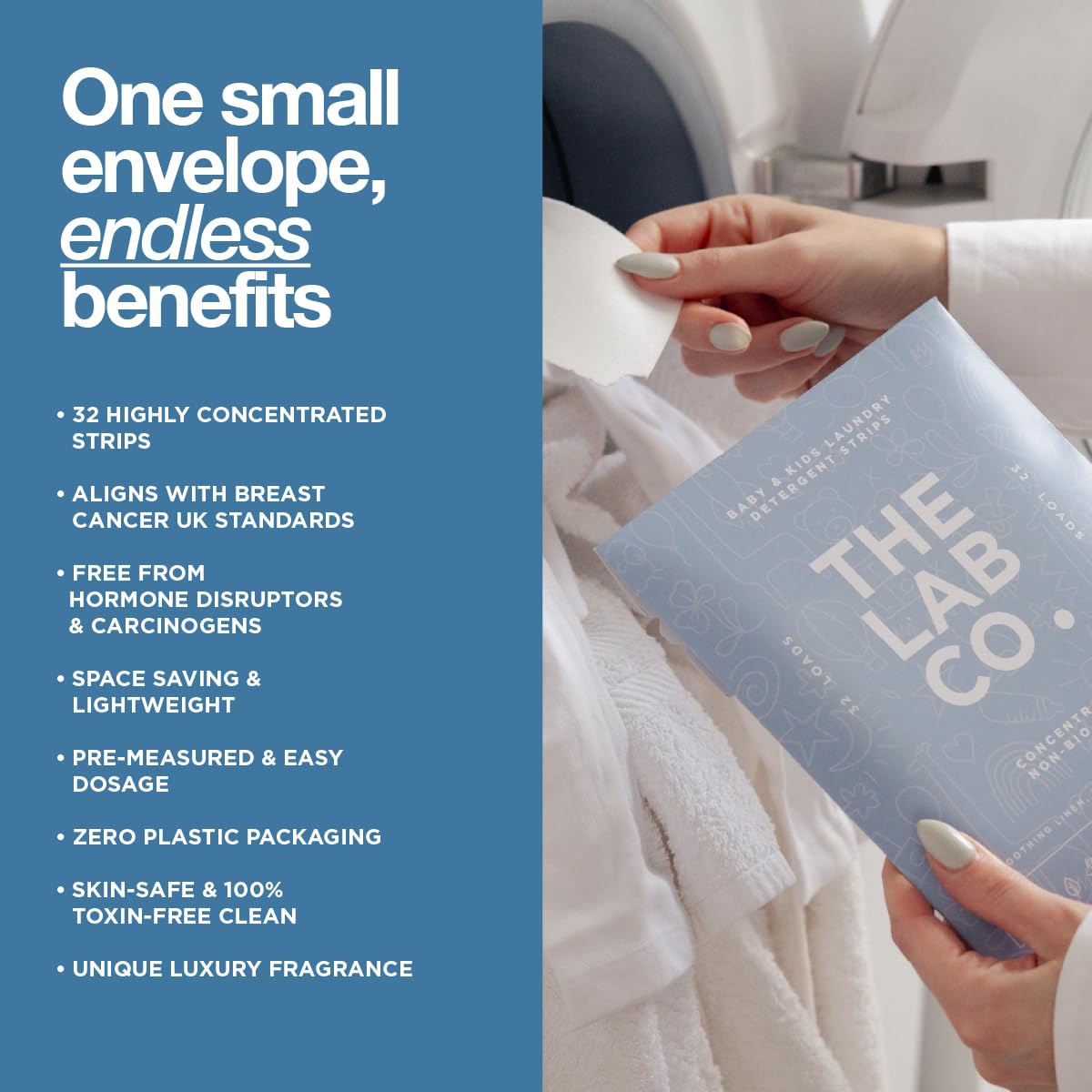 The Lab Co. Laundry Detergent Strips | Ultra-Concentrate Sheets | Soothing Scent | 32 Count 7