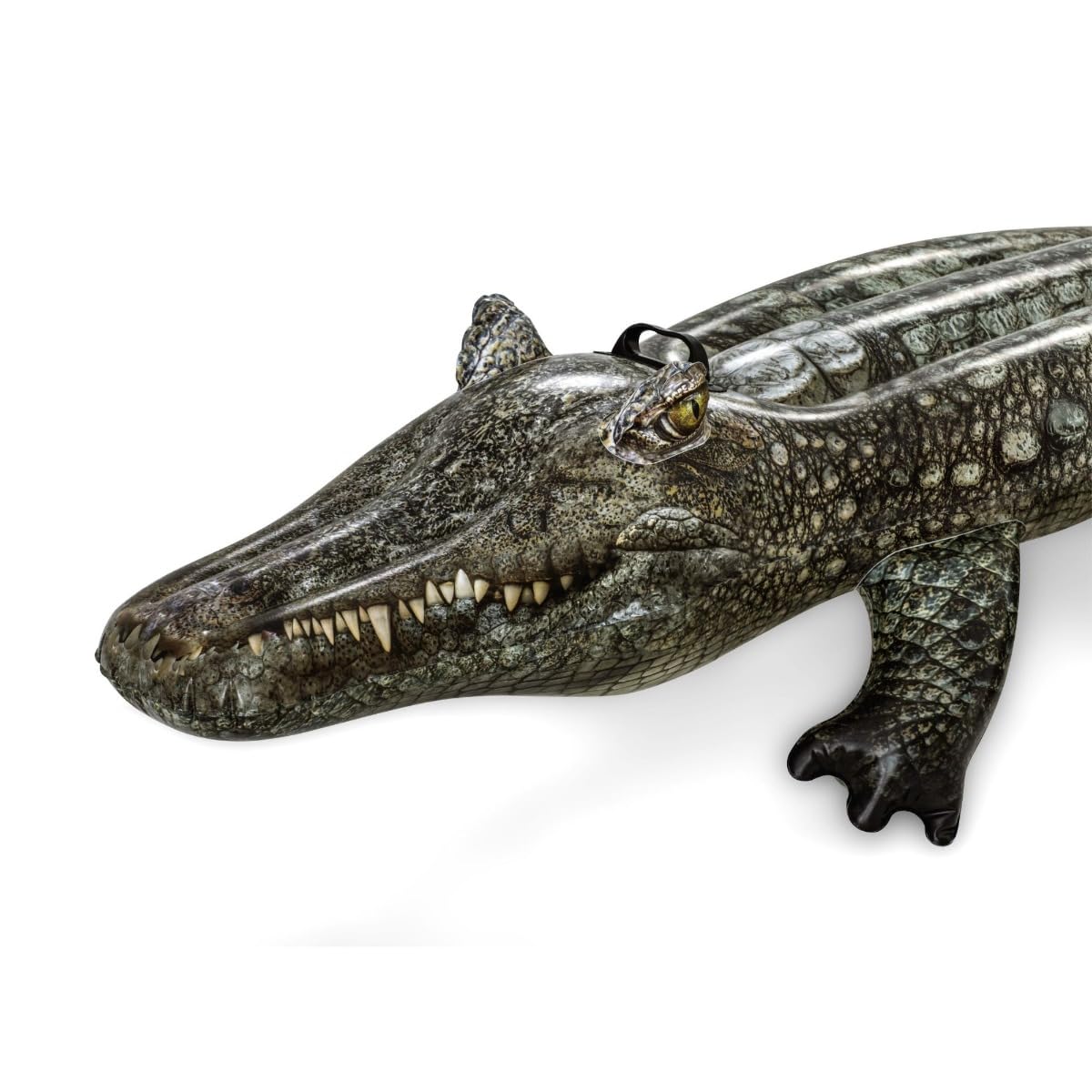 Bestway Crocodile Inflatable Ride-On Pool Float with Handles | 184cm x 78cm | Ages 3+