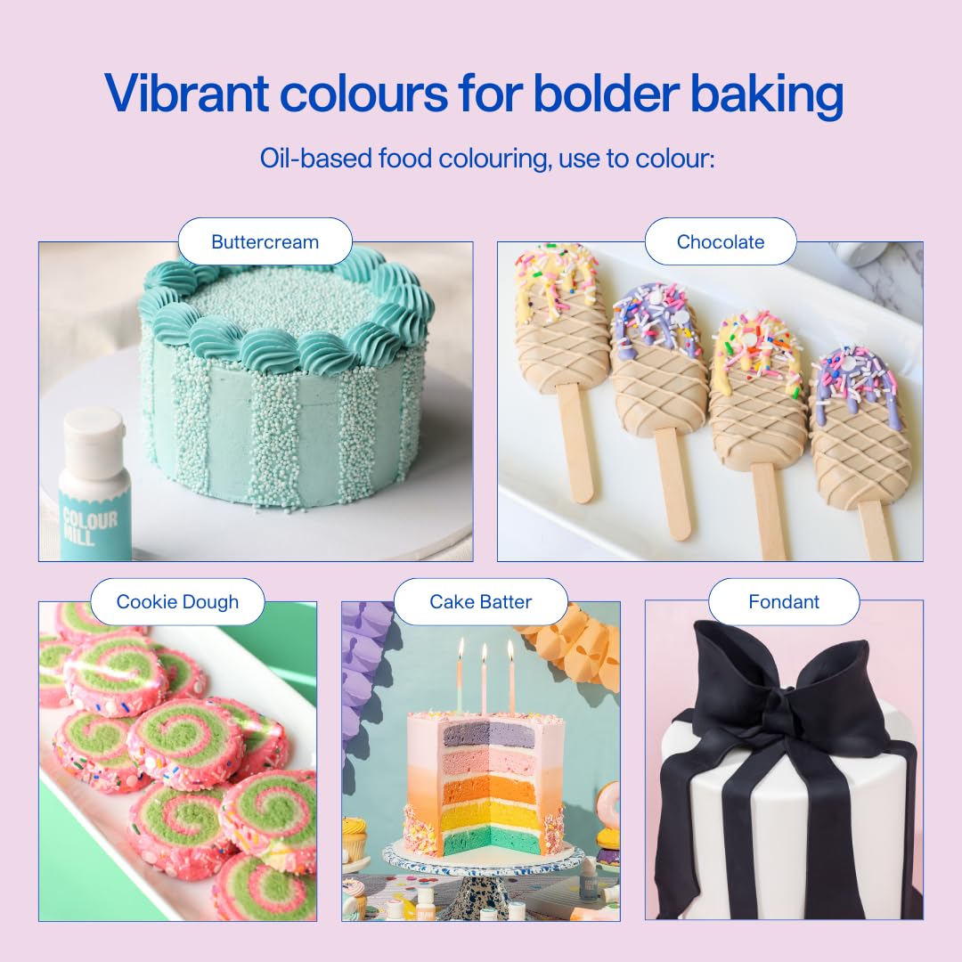 Colour Mill Oil Blend Food Colouring - Sage | Oil-Based Formula | 20 ml 7