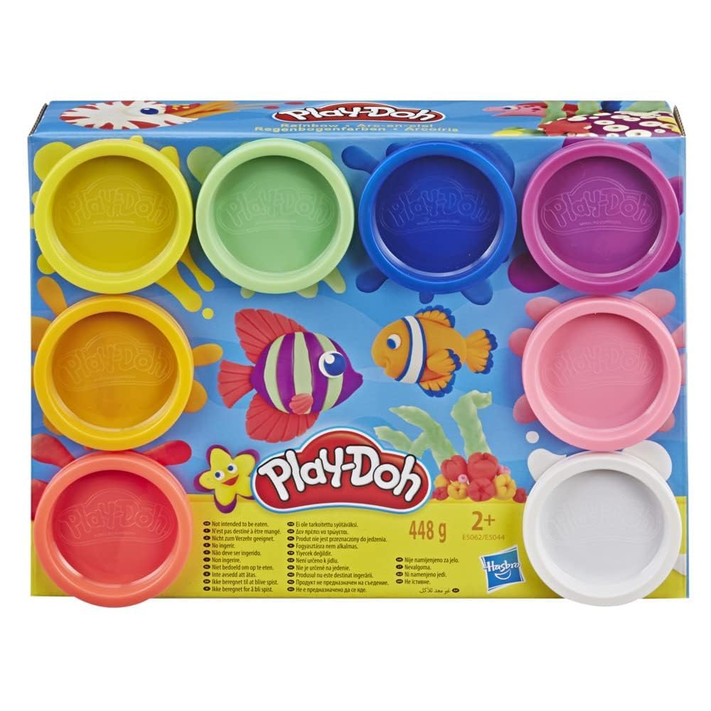 Play-Doh 8-Pack Rainbow Non-Toxic Modeling Compound with 8 Colors 4