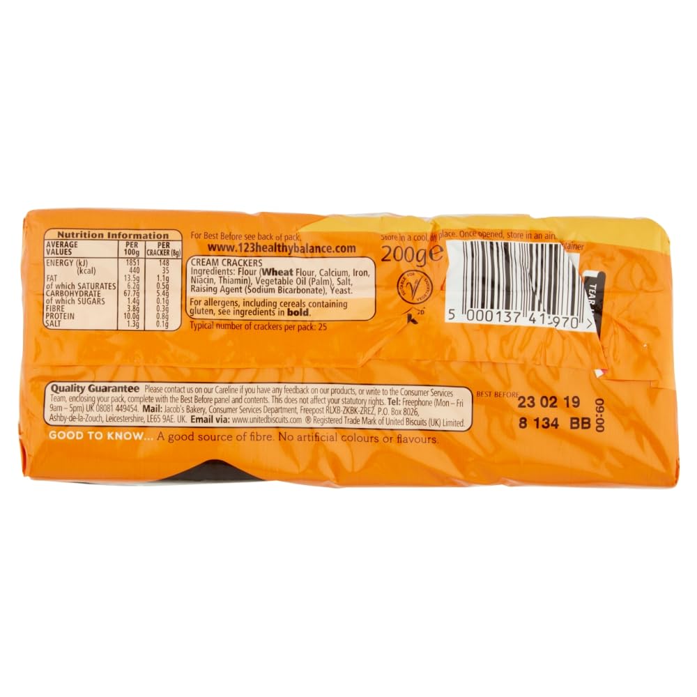 Jacob's Original Cream Crackers 200g 3