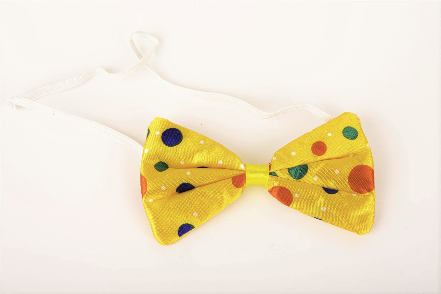 SHATCHI Clown Bow Tie Small Spotted Polka Dots Fancy Dress Party Accessory 15