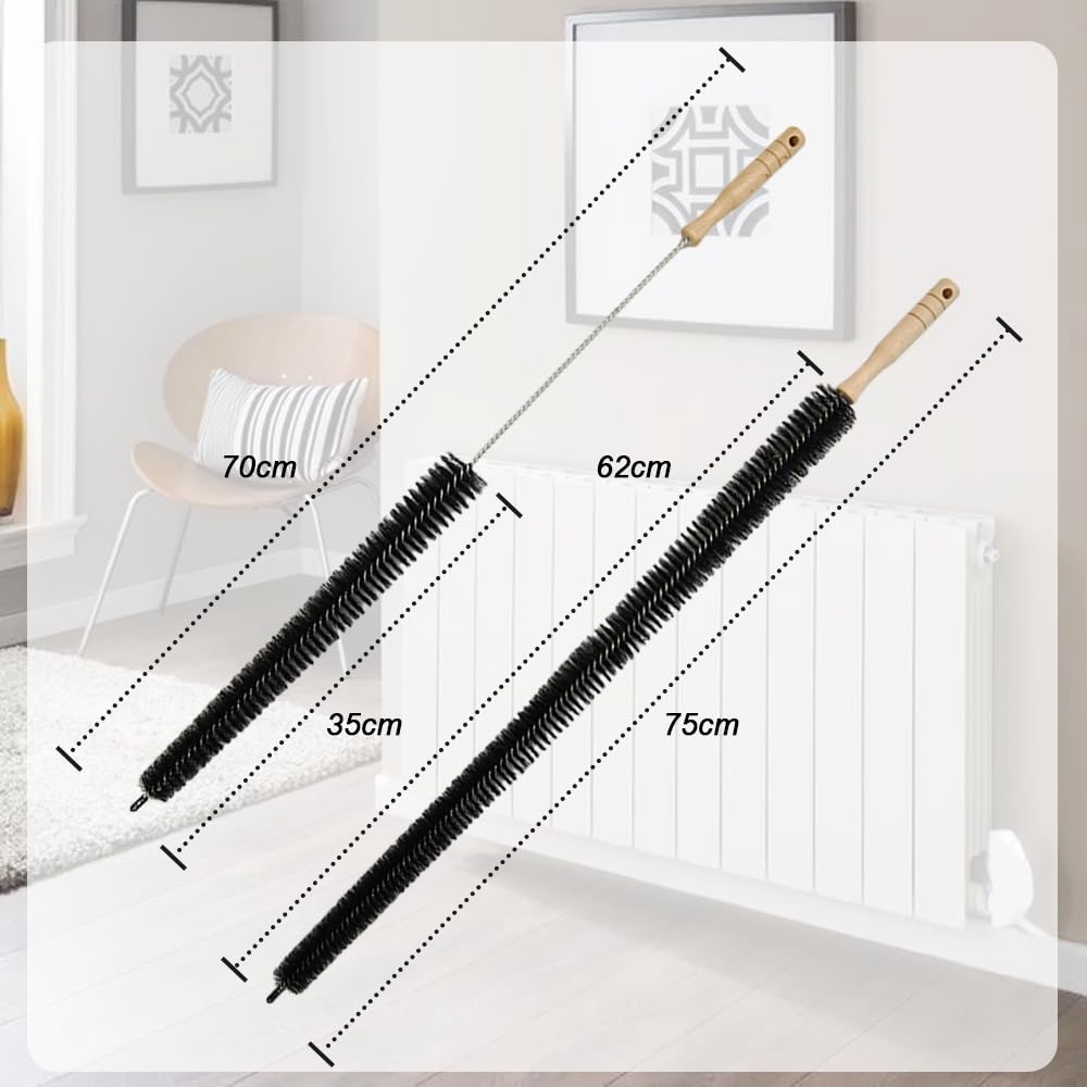 Armo - Pack of 2 Long Radiator Brushes Heavy Duty Flexible Cleaning Tool 3