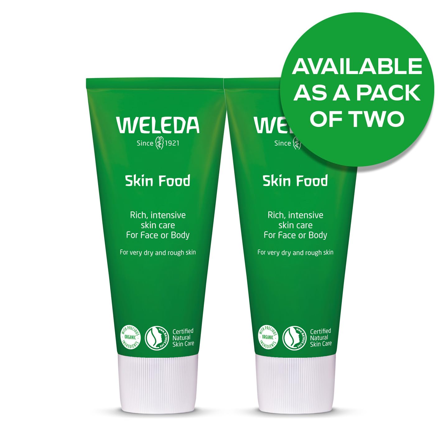 Weleda Skin Food Twin Pack - Dry Skin Moisturiser Cream for Face & Body