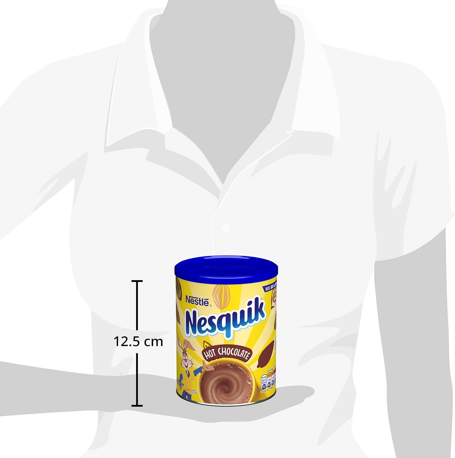 Nesquik Hot Chocolate Powder 400g - Gluten Free, No Artificial Ingredients, Sustainably Sourced Cocoa