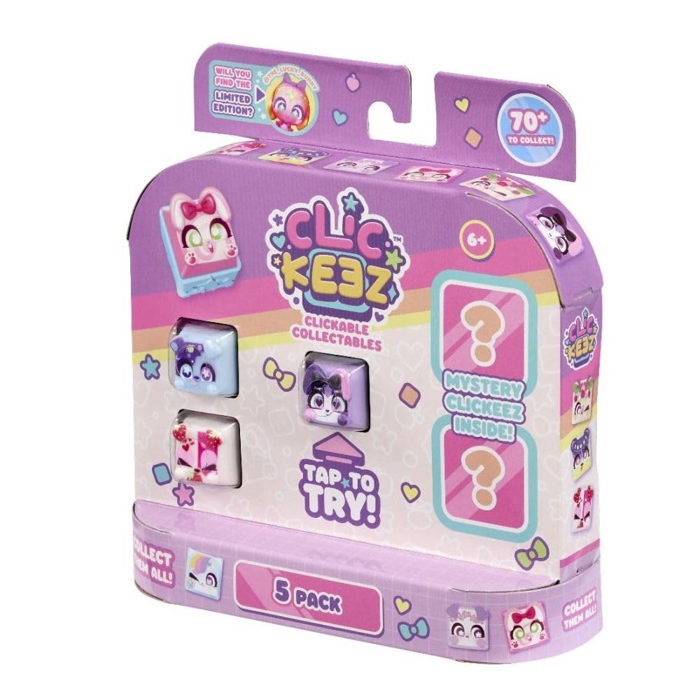 Goliath Clickeez Multipack - 5 Clickable Keyboard Collectibles with Keychain & Guide