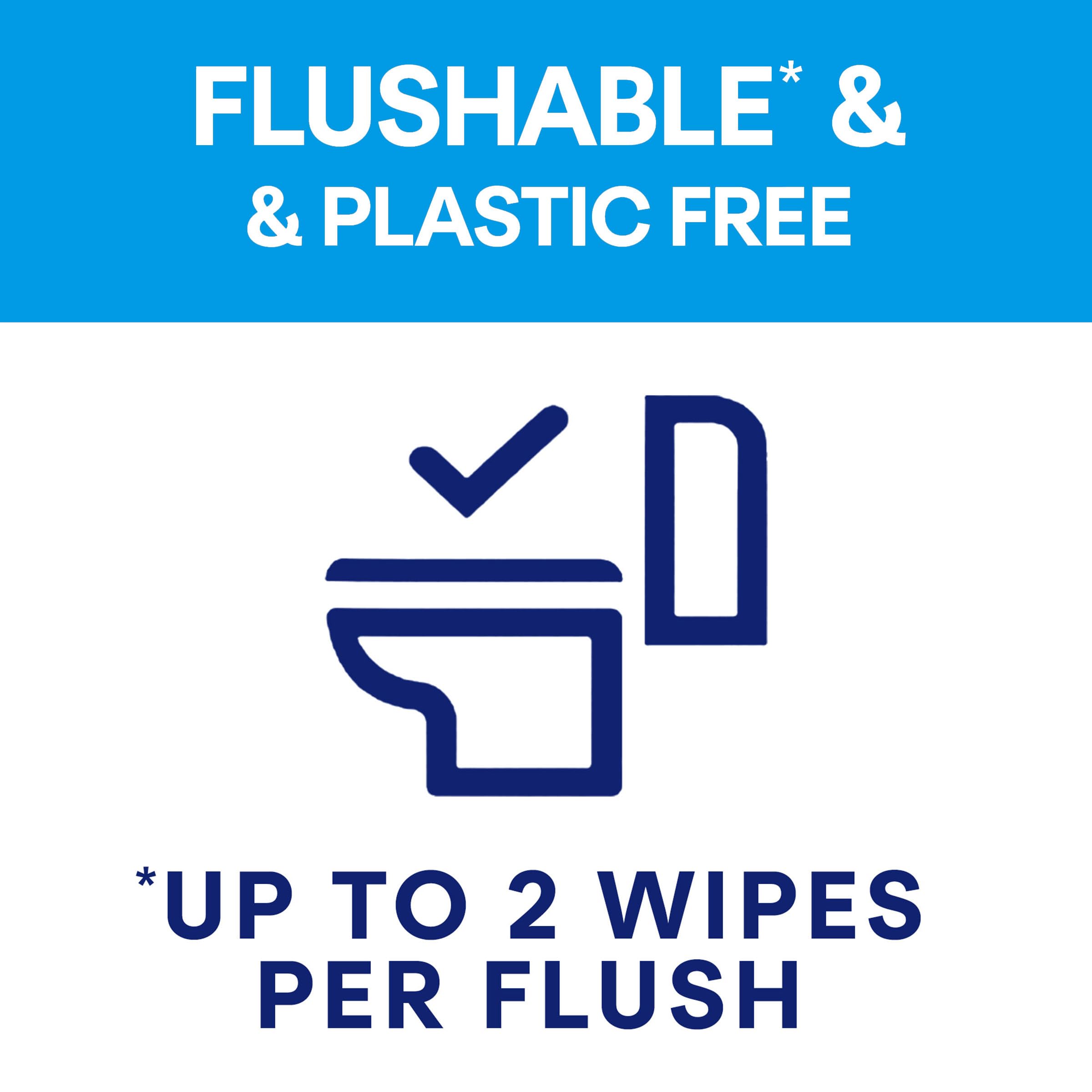 Andrex Ultimate Fresh Washlets - 4-Pack (36 Wipes per Pack), Biodegradable, Flushable, Dermatologically Tested Moist Toilet Tissues