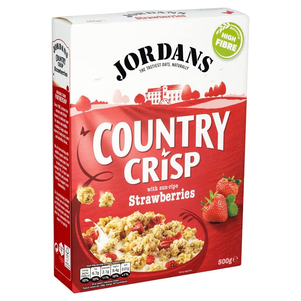 Jordans Country Crisp with Sun-Ripe Strawberries, 500g