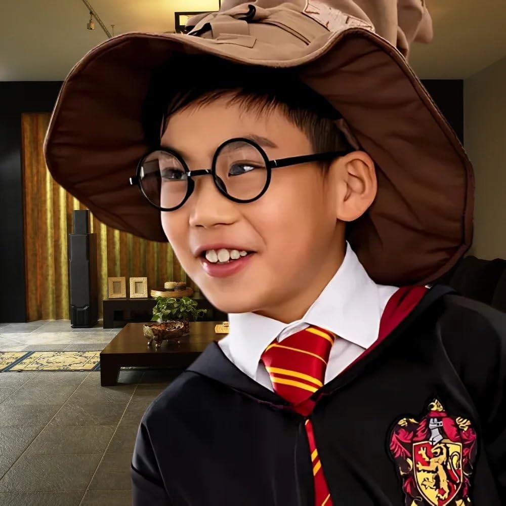 Harry Potter Black Novelty Eyeglasses - Pack of 4 - Costume Accessory for Fans & Party Dress-Up 5