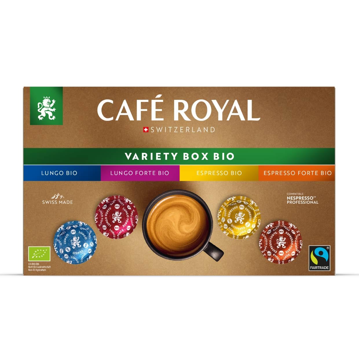 Café Royal Professional Pads - Bio Variety Box for Nespresso Professional, 40 Count 2