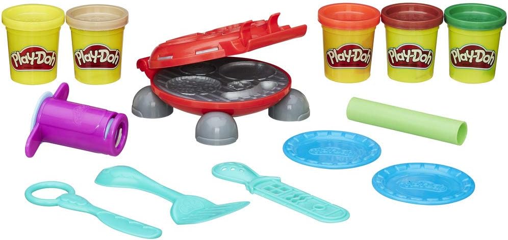 Play-Doh Burger Barbecue Set - Interactive Pretend Play Cooking Toy for Kids 3+ 3