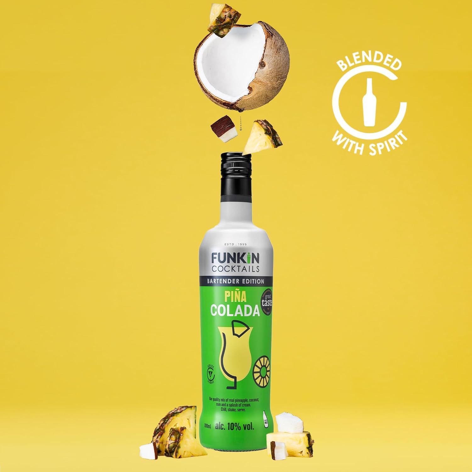 Funkin Ready to Drink Piña Colada Cocktail | 10% ABV | 700 ml Bottle 3