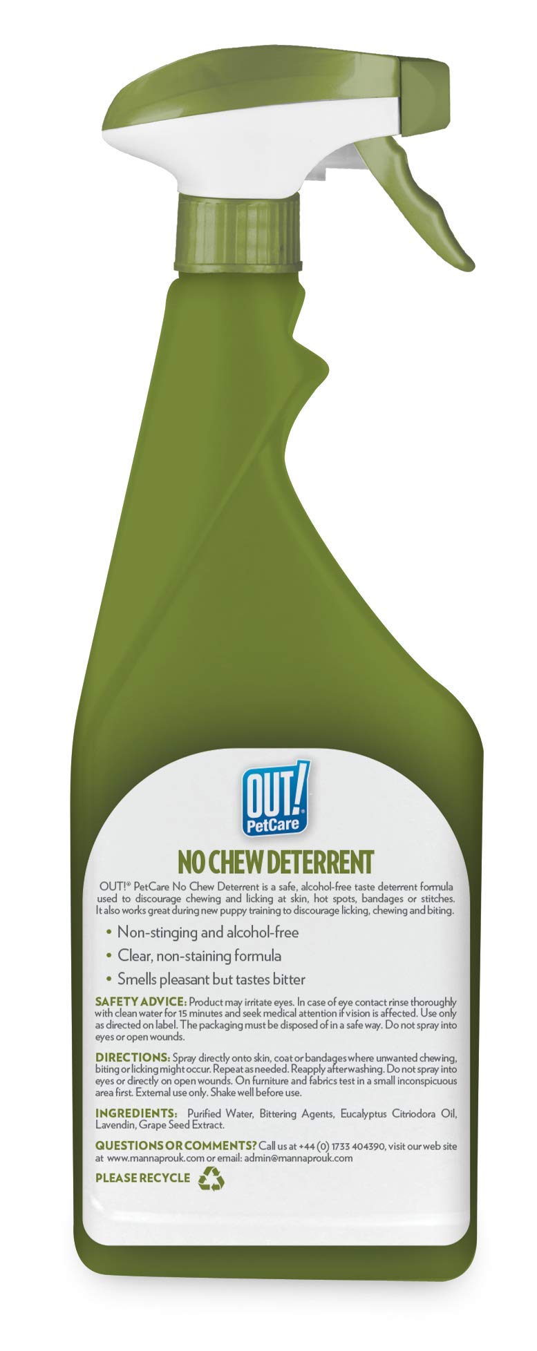 OUT! No Chew Deterrent Spray for Dogs - 500 ml | Alcohol-Free Formula 2