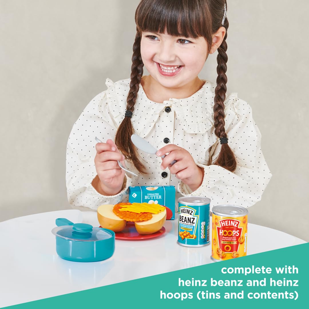 Casdon Heinz Beanz & Hoops Make & Play Set - Pretend Play Kitchen Toy for Ages 2+ 5